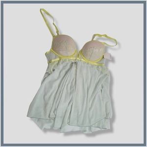 Auden - Women's Push-up 2 piece Babydoll Set- XS